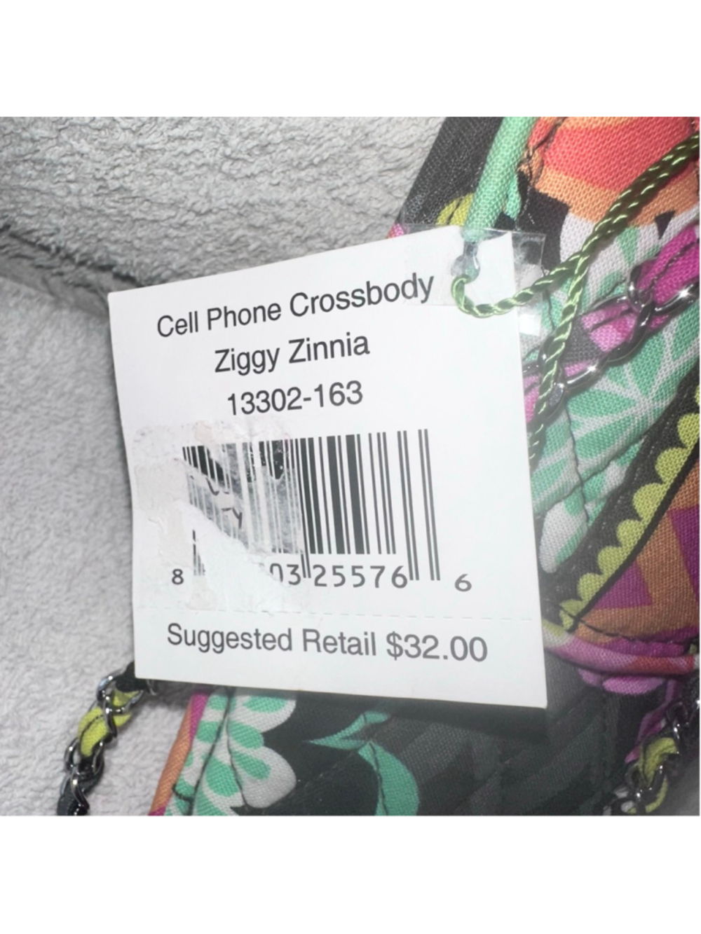 NWT Vera Bradley Ziggy Zinnia Cell Phone Holder Crossbody Purse #13302-163 - Picture 2 of 8